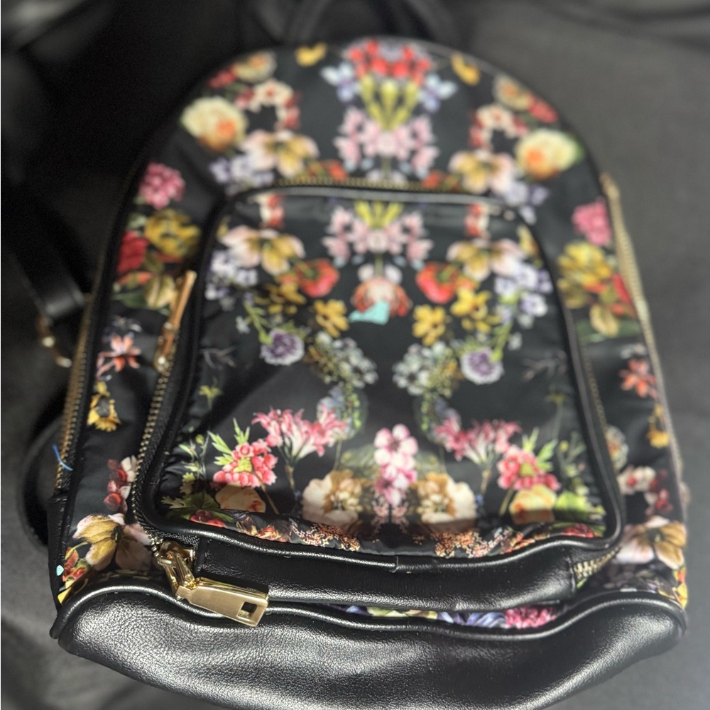 I.N.C Floral Black Backpack